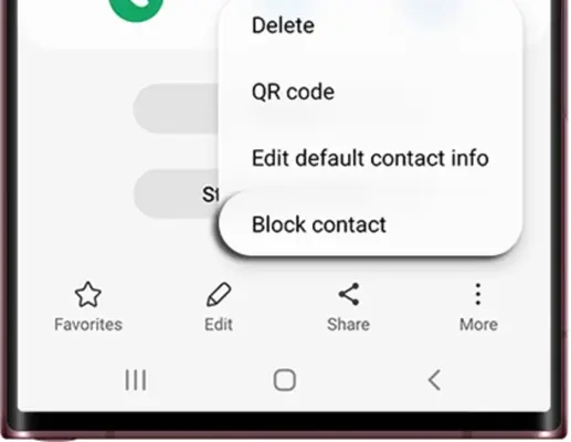 Samsung Blocked calls-msgs android App screenshot 1